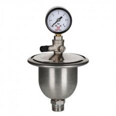 Гаситель гидроударов мембранный с манометром, VALTEC