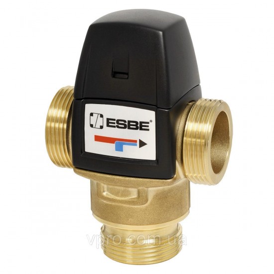 3-х ходовой термостатический клапан ESBE VTA 522 - 50-75 °C, G1"-внеш резьба, Kvs-3.2