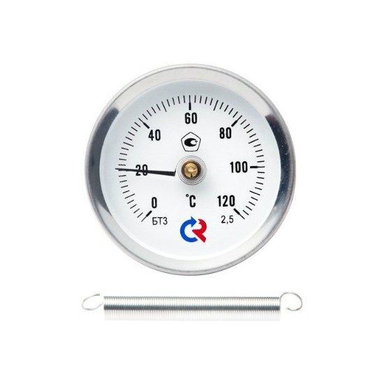 Термометр БТ-30 Dy 63 накладной, 1/2" 0-120* (кл. точн. 2,5)