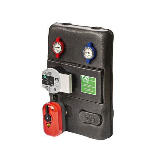 Насосная группа DN25 FAR Frigo с трехход. смес. клапаном и сервоприводом (130mm, без насоса)