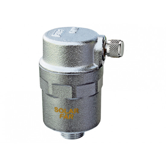 Воздухоотводчик автоматический 1/2", FAR Solar (chrome, с бок. выходом)