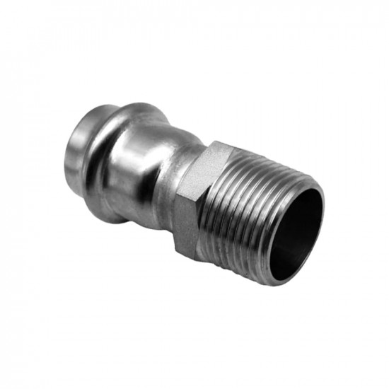 Соединитель нерж. сталь с нар.р. 22х1/2", V-type