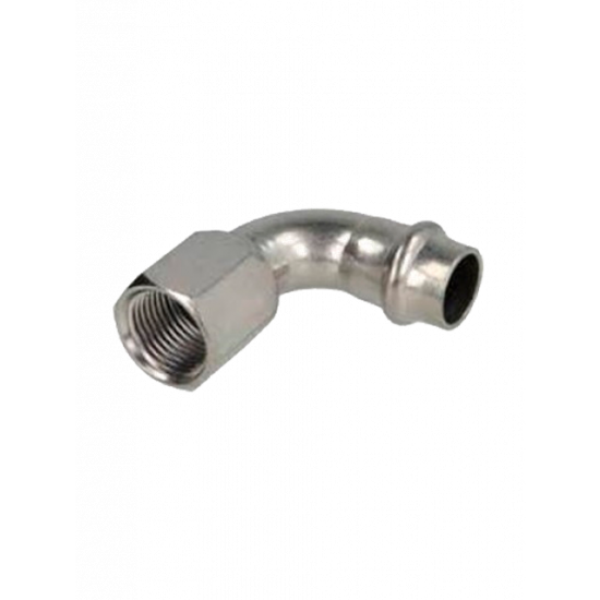 Угольник 90° с вн.р. нерж. сталь 22х3/4", V-type