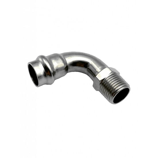 Угольник 90° с нар.р. нерж. сталь 22х3/4", V-type