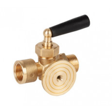 Кран трехходовой для манометра 1/2" , Genebre