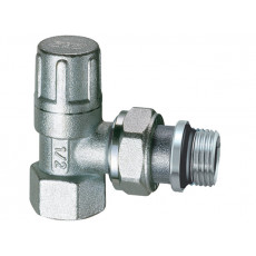 Кран радиаторный, 1/2", угловой, обратка, FAR