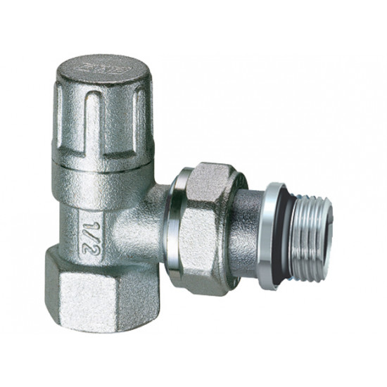 Кран радиаторный, 1/2", угловой, обратка, FAR