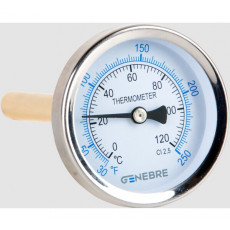 Термометр 1/2", Genebre, с задним подключением, d63mm, 0‑120C°